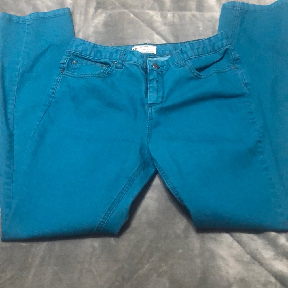 Free People Teal Jeans!